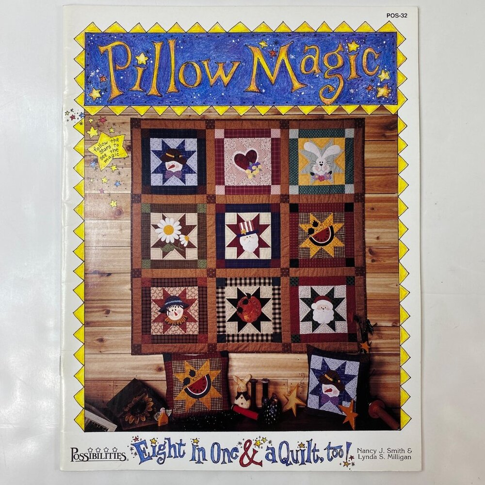 Pillow Magic Quilting Pattern Book By Lynda Milligan & Nancy Smith